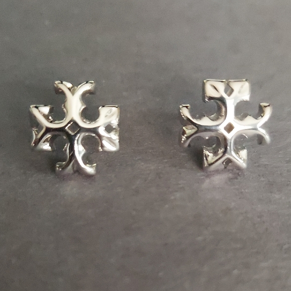 Tory Burch Silver Stud Earrings - Picture 4 of 6